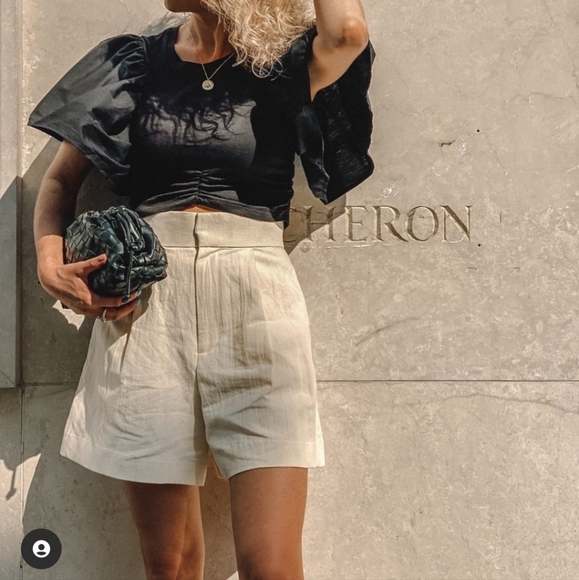 Zara Linen Blend Shorts - Picture 5 of 10